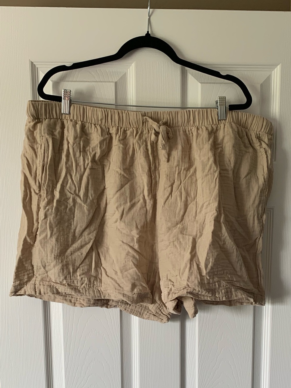 torrid Beige Lightweight Drawstring Shorts